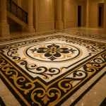marble flooring inlays
