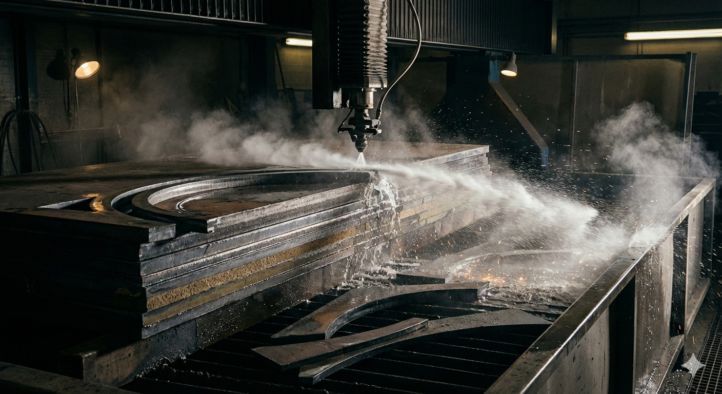 industrial waterjet cutting