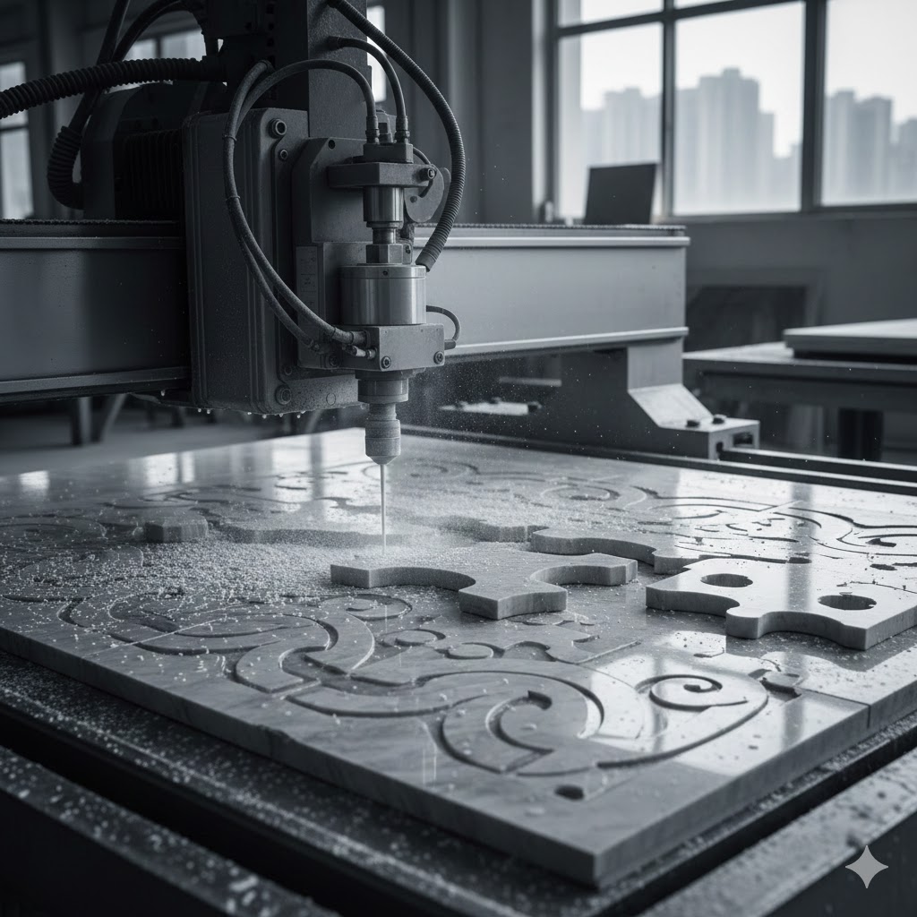 Precision Flooring Inlays: Eliminate Gaps and Fitting Issues with CNC Waterjet Accuracy