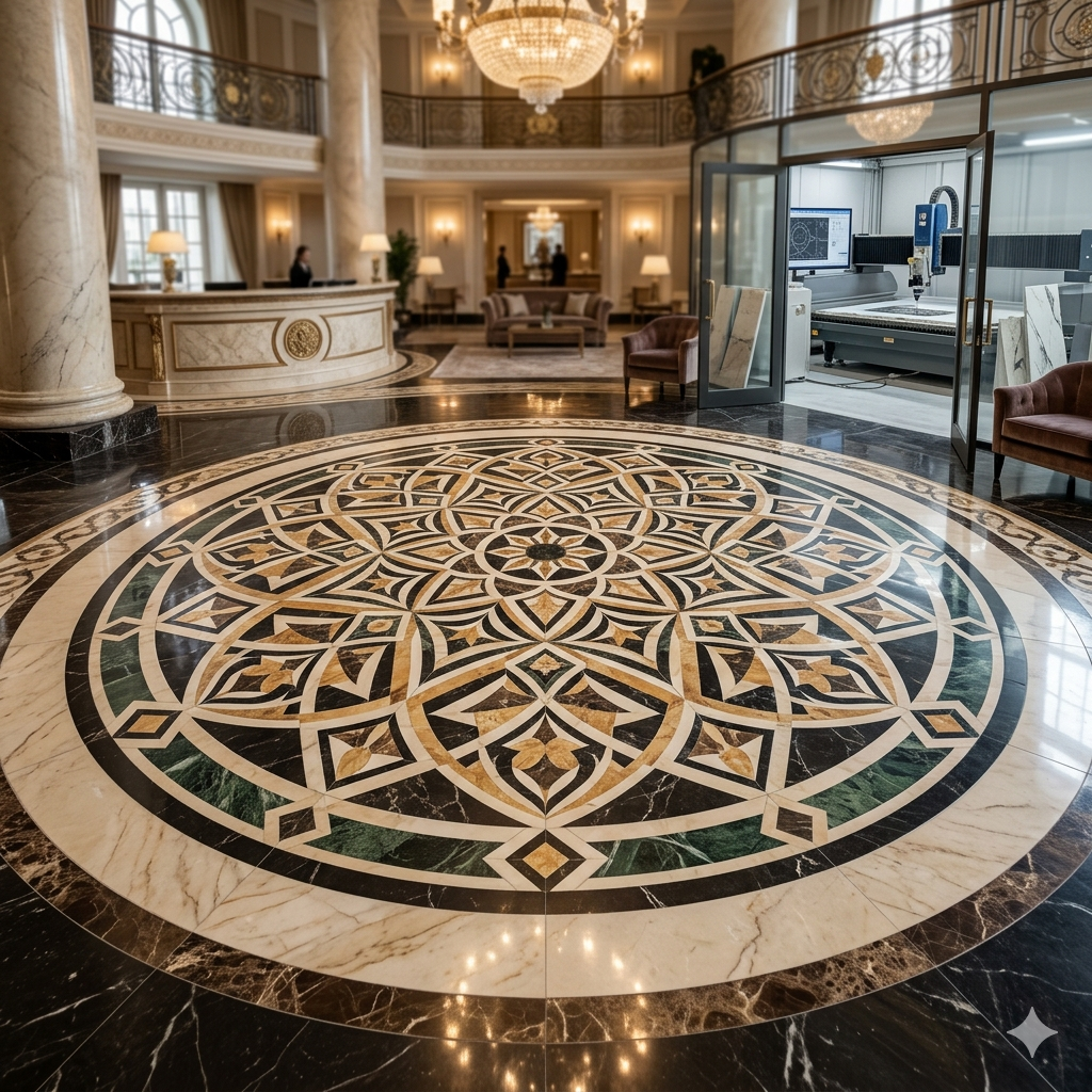 precision flooring inlays