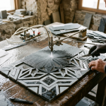 slate tile waterjet cutting