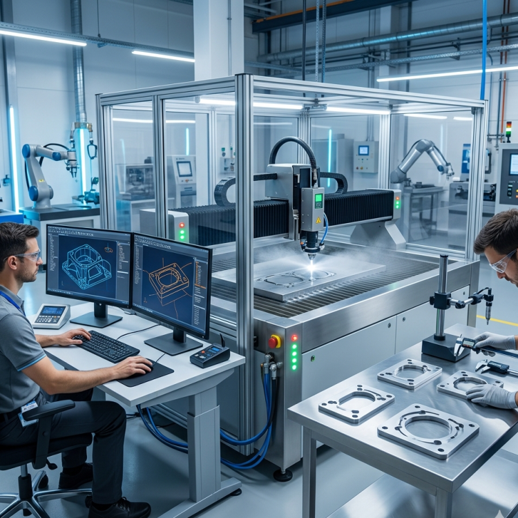 Custom Water Jet Cutting From CAD File to Finished Part: How Adaptive Cutting Strategies, CNC Precision, and In-Line Quality Checks Eliminate Rework