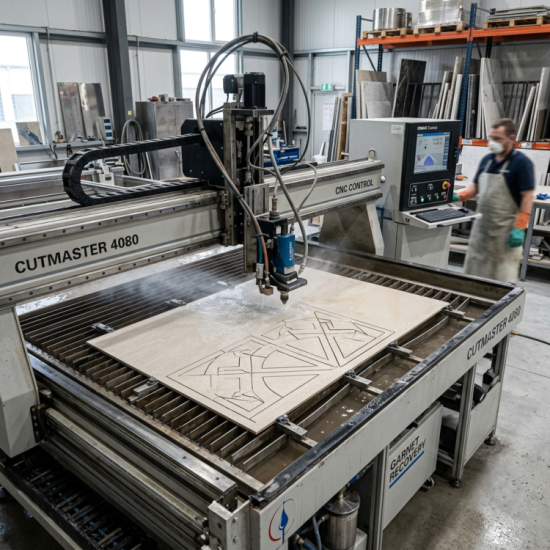 Ceramic Waterjet Cutting Services for Large Commercial Tile Installations