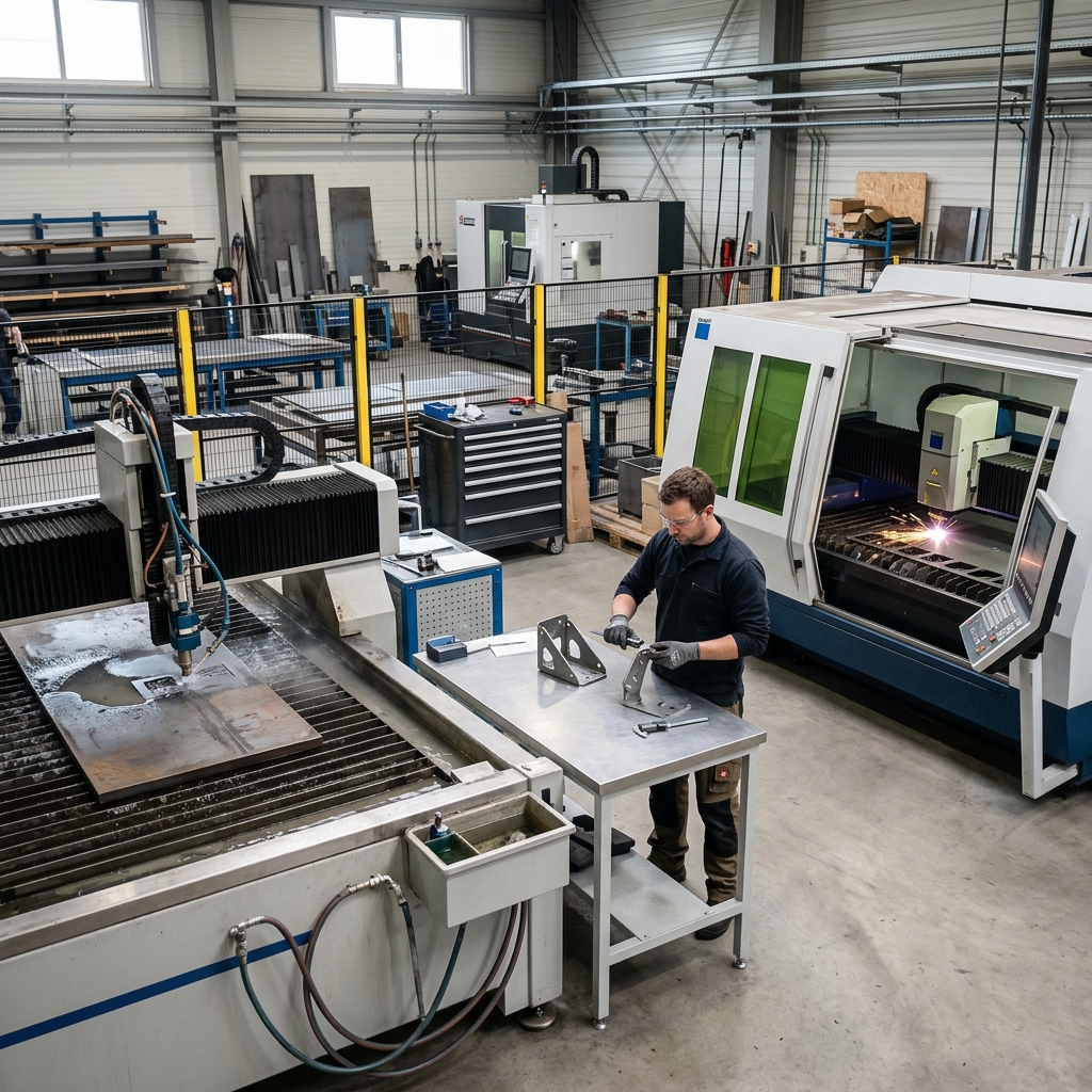 waterjet cutting vs laser cutting