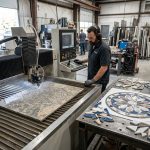 waterjet tile cutting
